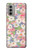 W3688 Motif d'art floral floral Etui Coque Housse et Flip Housse Cuir pour Motorola Moto G51 5G