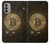 W3798 Crypto-monnaie Bitcoin Etui Coque Housse et Flip Housse Cuir pour Motorola Moto G51 5G