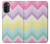 W3514 Arc en ciel Zigzag Etui Coque Housse et Flip Housse Cuir pour Motorola Moto G71 5G