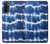 W3671 Tie Dye bleu Etui Coque Housse et Flip Housse Cuir pour Motorola Moto G71 5G