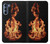 W3379 Cadre d'incendie Etui Coque Housse et Flip Housse Cuir pour Motorola Edge S30