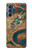 W3541 Peinture Dragon Nuage Etui Coque Housse et Flip Housse Cuir pour Motorola Edge S30