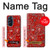 W3354 Rouge classique Bandana Etui Coque Housse et Flip Housse Cuir pour Motorola Edge X30