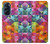 W3477 Motif abstrait de diamant Etui Coque Housse et Flip Housse Cuir pour Motorola Edge X30