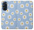 W3681 Motif de fleurs de marguerite Etui Coque Housse et Flip Housse Cuir pour Motorola Edge X30