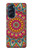 W3694 Modèle d'art hippie Etui Coque Housse et Flip Housse Cuir pour Motorola Edge X30