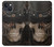 W3852 Crâne Steampunk Etui Coque Housse et Flip Housse Cuir pour iPhone 13 mini