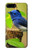 W3839 Oiseau bleu du bonheur Oiseau bleu Etui Coque Housse et Flip Housse Cuir pour iPhone 7 Plus, iPhone 8 Plus