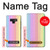 W3849 Couleurs verticales colorées Etui Coque Housse et Flip Housse Cuir pour Note 9 Samsung Galaxy Note9