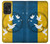 W3857 Colombe de la paix drapeau ukrainien Etui Coque Housse et Flip Housse Cuir pour Samsung Galaxy A52s 5G