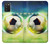 W3844 Ballon de football de football rougeoyant Etui Coque Housse et Flip Housse Cuir pour Samsung Galaxy A03S