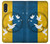 W3857 Colombe de la paix drapeau ukrainien Etui Coque Housse et Flip Housse Cuir pour Samsung Galaxy A01