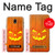 W3828 Citrouille d'Halloween Etui Coque Housse et Flip Housse Cuir pour Samsung Galaxy J7 (2018), J7 Aero, J7 Top, J7 Aura, J7 Crown, J7 Refine, J7 Eon, J7 V 2nd Gen, J7 Star