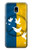 W3857 Colombe de la paix drapeau ukrainien Etui Coque Housse et Flip Housse Cuir pour Samsung Galaxy J3 (2018), J3 Star, J3 V 3rd Gen, J3 Orbit, J3 Achieve, Express Prime 3, Amp Prime 3