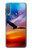 W3841 Pygargue à tête blanche volant dans un ciel coloré Etui Coque Housse et Flip Housse Cuir pour Samsung Galaxy A7 (2018)