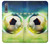 W3844 Ballon de football de football rougeoyant Etui Coque Housse et Flip Housse Cuir pour Samsung Galaxy A7 (2018)