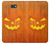 W3828 Citrouille d'Halloween Etui Coque Housse et Flip Housse Cuir pour Samsung Galaxy J7 Prime (SM-G610F)