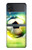 W3844 Ballon de football de football rougeoyant Etui Coque Housse et Flip Housse pour Samsung Galaxy Z Flip 3 5G