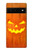 W3828 Citrouille d'Halloween Etui Coque Housse et Flip Housse Cuir pour Google Pixel 6