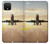 W3837 Avion Décollage Sunrise Etui Coque Housse et Flip Housse Cuir pour Google Pixel 4