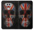 W3848 Crâne de drapeau du Royaume-Uni Etui Coque Housse et Flip Housse Cuir pour LG V20