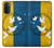 W3857 Colombe de la paix drapeau ukrainien Etui Coque Housse et Flip Housse Cuir pour Motorola Moto G71 5G