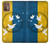 W3857 Colombe de la paix drapeau ukrainien Etui Coque Housse et Flip Housse Cuir pour Motorola Moto G9 Plus