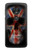 W3848 Crâne de drapeau du Royaume-Uni Etui Coque Housse et Flip Housse Cuir pour Motorola Moto G7 Play