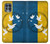 W3857 Colombe de la paix drapeau ukrainien Etui Coque Housse et Flip Housse Cuir pour Motorola Edge S