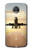 W3837 Avion Décollage Sunrise Etui Coque Housse et Flip Housse Cuir pour Motorola Moto Z2 Play, Z2 Force