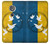 W3857 Colombe de la paix drapeau ukrainien Etui Coque Housse et Flip Housse Cuir pour Motorola Moto G6 Play, Moto G6 Forge, Moto E5