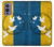 W3857 Colombe de la paix drapeau ukrainien Etui Coque Housse et Flip Housse Cuir pour OnePlus 9