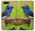W3839 Oiseau bleu du bonheur Oiseau bleu Etui Coque Housse et Flip Housse Cuir pour OnePlus 5T
