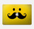 W1145 Soleil jaune Mustache Etui Coque Housse pour MacBook Pro 14 M1,M2,M3 (2021,2023) - A2442, A2779, A2992, A2918