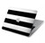 W1596 Noir et blanc rayé Etui Coque Housse pour MacBook Pro 14 M1,M2,M3 (2021,2023) - A2442, A2779, A2992, A2918
