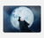 W3693 Pleine lune du loup blanc sinistre Etui Coque Housse pour MacBook Pro 14 M1,M2,M3 (2021,2023) - A2442, A2779, A2992, A2918