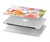 W3035 Peinture douce Fleur Etui Coque Housse pour MacBook Pro 16 M1,M2 (2021,2023) - A2485, A2780