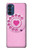 W2847 Rose Rétro téléphone Rotatif Etui Coque Housse et Flip Housse Cuir pour Motorola Moto G41