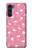 W2858 Motif Flamant rose Etui Coque Housse et Flip Housse Cuir pour Motorola Moto G200 5G
