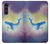 W3802 Rêve Baleine Pastel Fantaisie Etui Coque Housse et Flip Housse Cuir pour Motorola Moto G200 5G