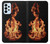 W3379 Cadre d'incendie Etui Coque Housse et Flip Housse Cuir pour Samsung Galaxy A23