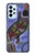 W3387 Platypus Art aborigène d'Australie Etui Coque Housse et Flip Housse Cuir pour Samsung Galaxy A23