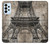 W3416 Plan Tour Eiffel Etui Coque Housse et Flip Housse Cuir pour Samsung Galaxy A23