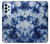 W3439 Tissu Indigo Tie Dye Etui Coque Housse et Flip Housse Cuir pour Samsung Galaxy A23