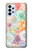 W3705 Fleur florale pastel Etui Coque Housse et Flip Housse Cuir pour Samsung Galaxy A23