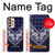 W3357 Marine Bleu Bandana Motif Etui Coque Housse et Flip Housse Cuir pour Samsung Galaxy A33 5G