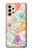 W3705 Fleur florale pastel Etui Coque Housse et Flip Housse Cuir pour Samsung Galaxy A33 5G