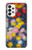 W3342 Claude Monet Chrysanthèmes Etui Coque Housse et Flip Housse Cuir pour Samsung Galaxy A73 5G