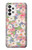 W3688 Motif d'art floral floral Etui Coque Housse et Flip Housse Cuir pour Samsung Galaxy A73 5G