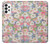 W3688 Motif d'art floral floral Etui Coque Housse et Flip Housse Cuir pour Samsung Galaxy A73 5G